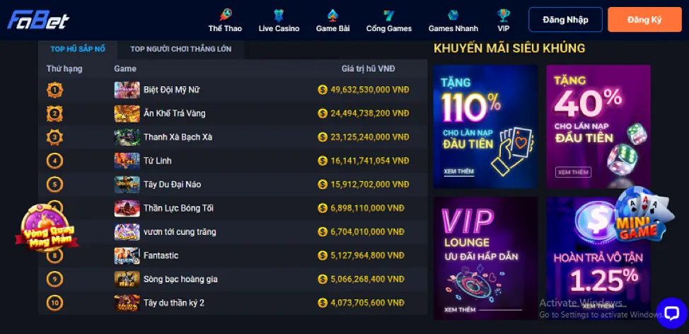 Hoàn Trả Thể Thao & Casino uc88 chính thức